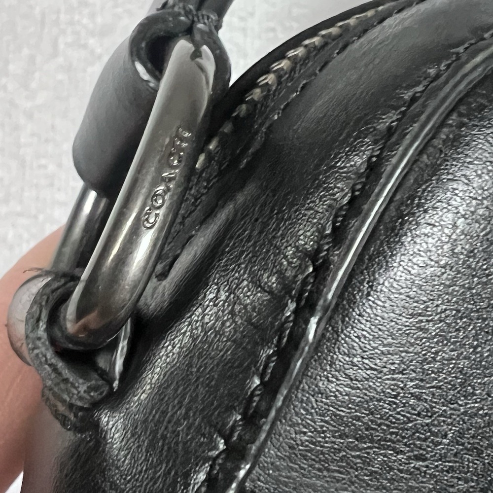Coach F37609 Crossbody Nylon Black Leather‎ Mens Travel Work Bag - Picture 6 of 12